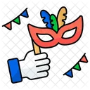 Maskenmaske Karnevalsmaske Venezianische Maske Symbol