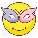 Maskerade Emoji Maskerade Ausdruck Emotag Symbol