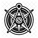 Masonic Compass Freemasonry Hermetic Icon