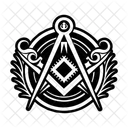 Masonic Emblem Freemasonry Hermetic Icon