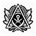 Masonic Pattern Freemasonry Hermetic Icon