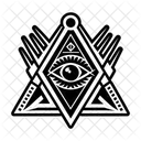Masonic Sight Illuminati All Seeing Icon