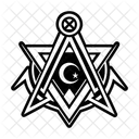 Masonic Symbol Emblem Freemasonry Icon