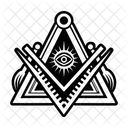Masonic Vision Eye Freemasonry Icon