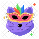 Masquerade Mask Masquerade Cat Carnival Cat Icon