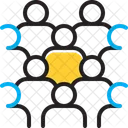 Mass Collective Crowd Icon