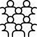 Mass Collective Crowd Icon