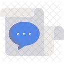 Massage Chat Message Send Message Icône