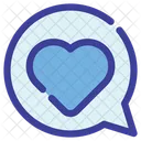 Massage Chat Heart Icon