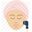 Massageroller Gesichtsmassage Hautstraffung Symbol