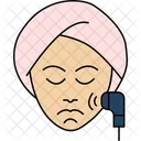 Massageroller Gesichtsmassage Hautstraffung Symbol