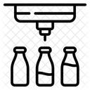 Masse Produktion Milch Symbol