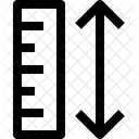 Massstab Lineal Hohe Symbol