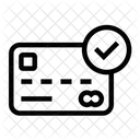 Uberprufen Kreditkarte Debitkarte Symbol