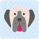 Mastiff Dog Portrait Icon