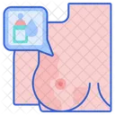 Mastitis Breast Inflammation Icon