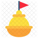 Sinal Bandeira Mastro Ícone