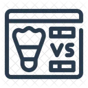 Match Schedule Badminton Icon Icon