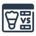 Match Schedule Badminton Icon Icon