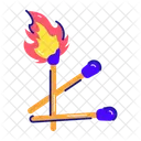 Match Sticks Fire Matches Match Flame Icon