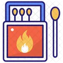 Matchbox Matchstick Camping Icon