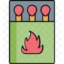 Matchbox Ablaze Flaming Fire Icon