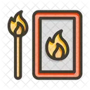 Fire Flame Matchbox Icon