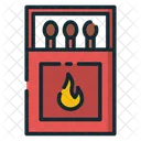 Matches Match Box Match Stick Flame Icon