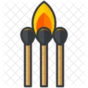 Burning Matches Icon