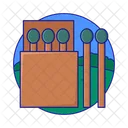Matchstick Fire Flame Icon