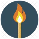 Matchstick Flame Fire Icon