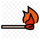 Combustion Matchstick Hot Icon