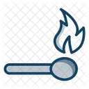 Matchstick Flame Stick Flaming Fire Icon