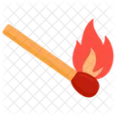 Matchstick Flaming Fire Ablaze Icon