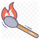 Matchstick Flame Fire Icon