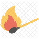 Burning Matchstick Fire Icon