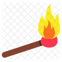 Matchstick Ignition Burning Stick Icon