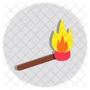 Matchstick Ignition Burning Stick Icon