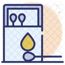 Matchstick Flaming Fire Blaze Icon