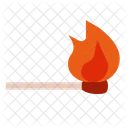 Matchsticks Combustion Hot Icon