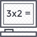 Monitor Tela Matematica Ícone