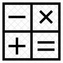 Matematica Contabilidade Calcular Ícone