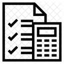 Matematica Lista De Verificacao Menu Ícone