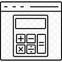 Matematica Orcamento Calculadora Online Ícone