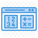 Matematicas Conocimiento Sitio Web Icono