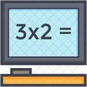 Monitor Pantalla Matematicas Icono
