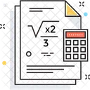 Matematicas Algebra Calculadora Icono