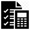 Matematicas Lista De Verificacion Menu Icono