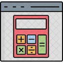 Matematicas Presupuesto Calculadora En Linea Icono