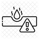 Material Corrosivo Corrosivo Peligro Quimico Icono